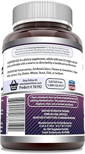 Miniatura 9 de Amazing Formulas Sambucus Black Elderberry  3000 mg por porción  Suplemento de 180 cápsulas vegetales  Sin OMG  Sin gluten  Fabricado en Estados