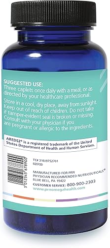 Miniatura 6 de PRN nmaqula Vitaminas para los ojos 90 cápsulas, suministro para 30 días Suplementos oculares a base de AREDS2 con luteína, zeaxantina, complejo