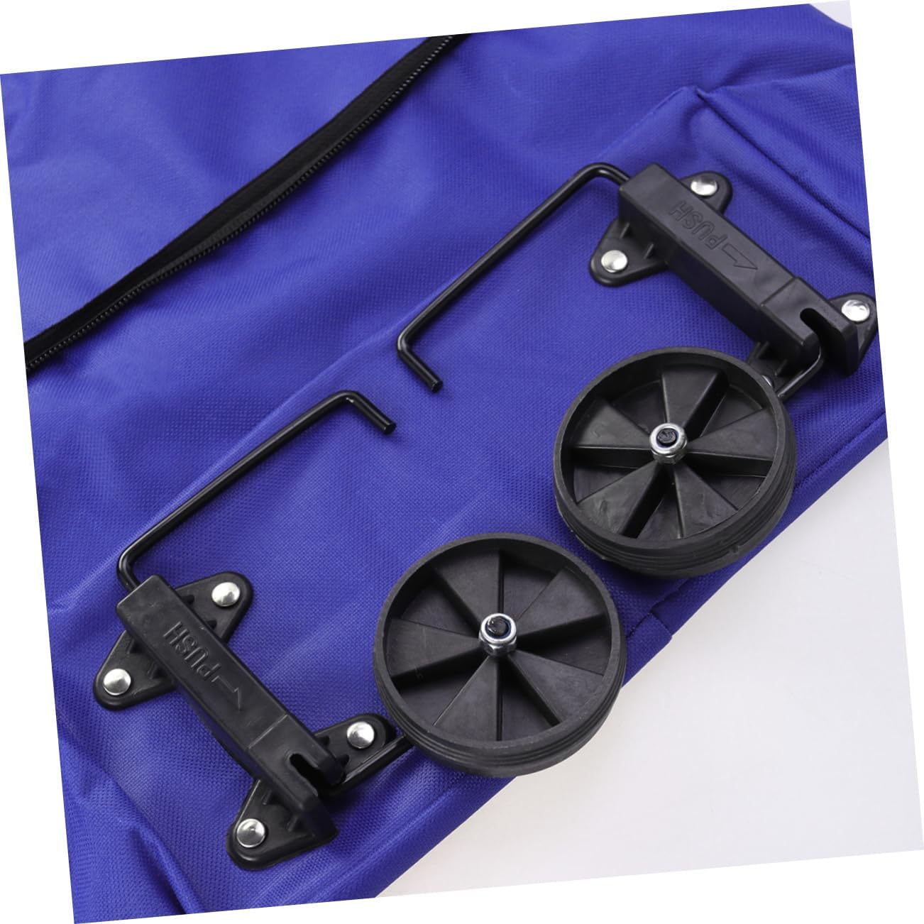 Alipis Foldable Tug Bag Luggage Cart Shopping Cart Wheels Portable Car for Women Men Teens Elderly