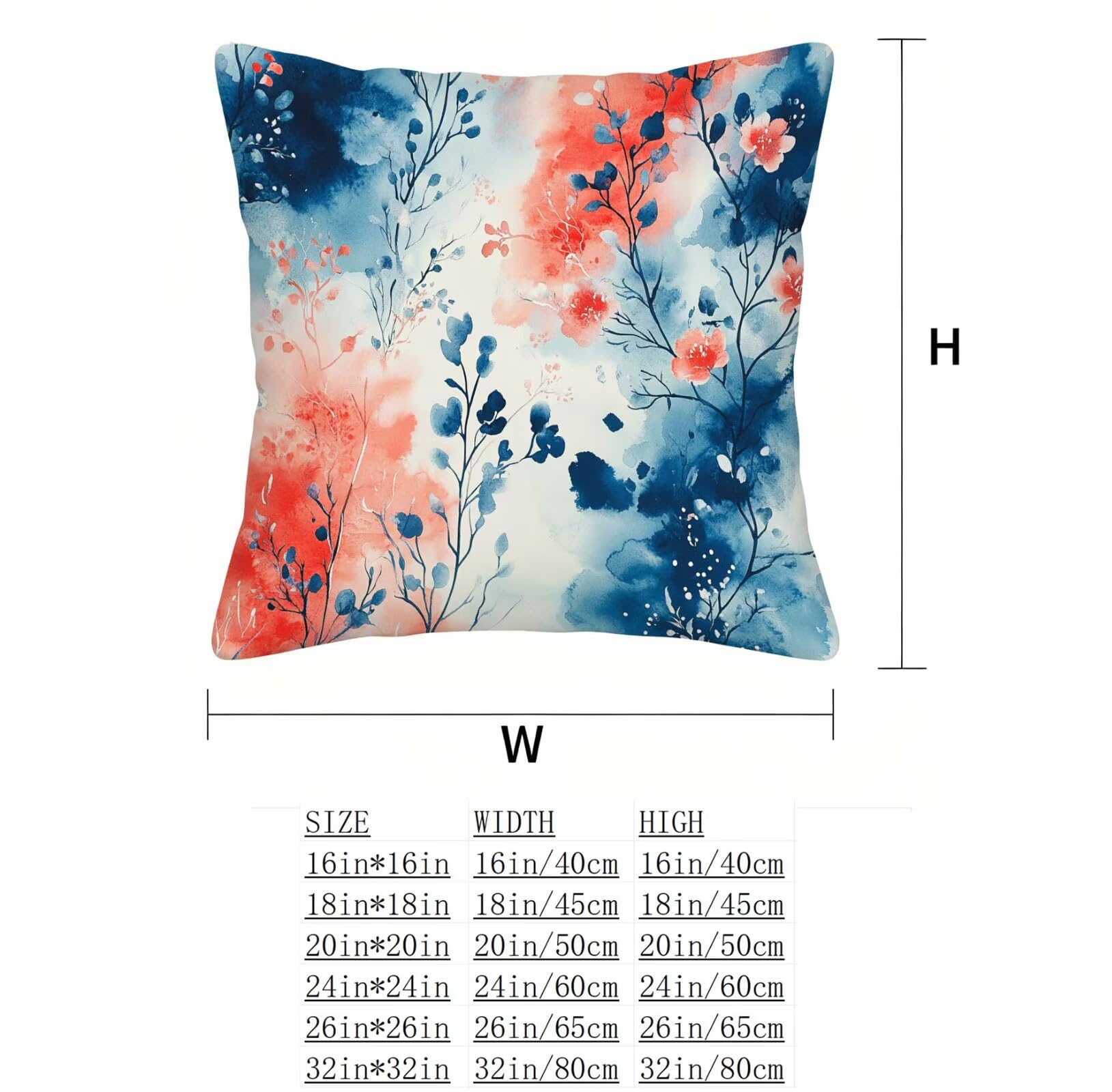 Azul Funda Cojin 60x60 Rojo Funda Almohada 60x60 Cojines Sofa Súper Suave Fundas Cojines Decorativos Fundas Almohadas 4 Piezas Almohada Cervicales y Cuello, para Hogar Cama Salon Decoracion E - 847