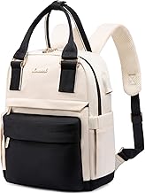 LOVEVOOK Sac à dos femme - Étanche - Sac à dos de ville - Sac à main 2 en 1 avec port de charge USB - Mini sac à dos - Elégant pour loisirs, école, voyages, travail