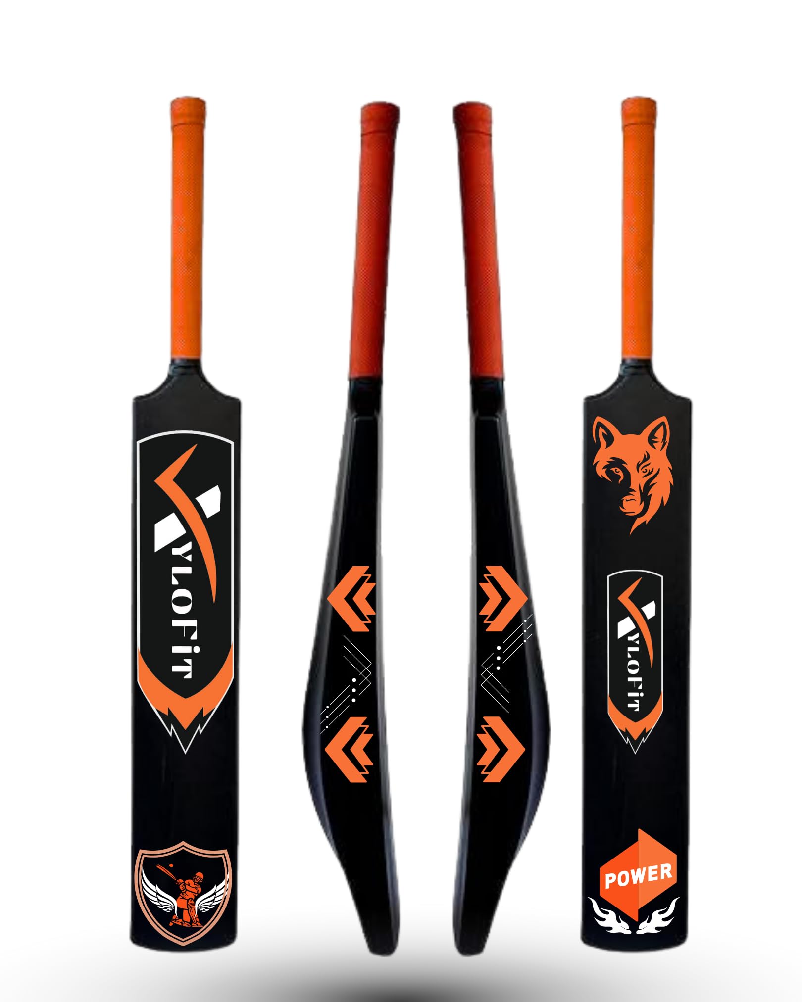 Plastic Cricket Bat for Kids Boys Junior Beginners | Lightweight Durable Tennis Ball Bat for Outdoor Gully Cricket, Backyard Practice, Training & School Sports | Size 3 Age (6-10) | Black-picture-19
