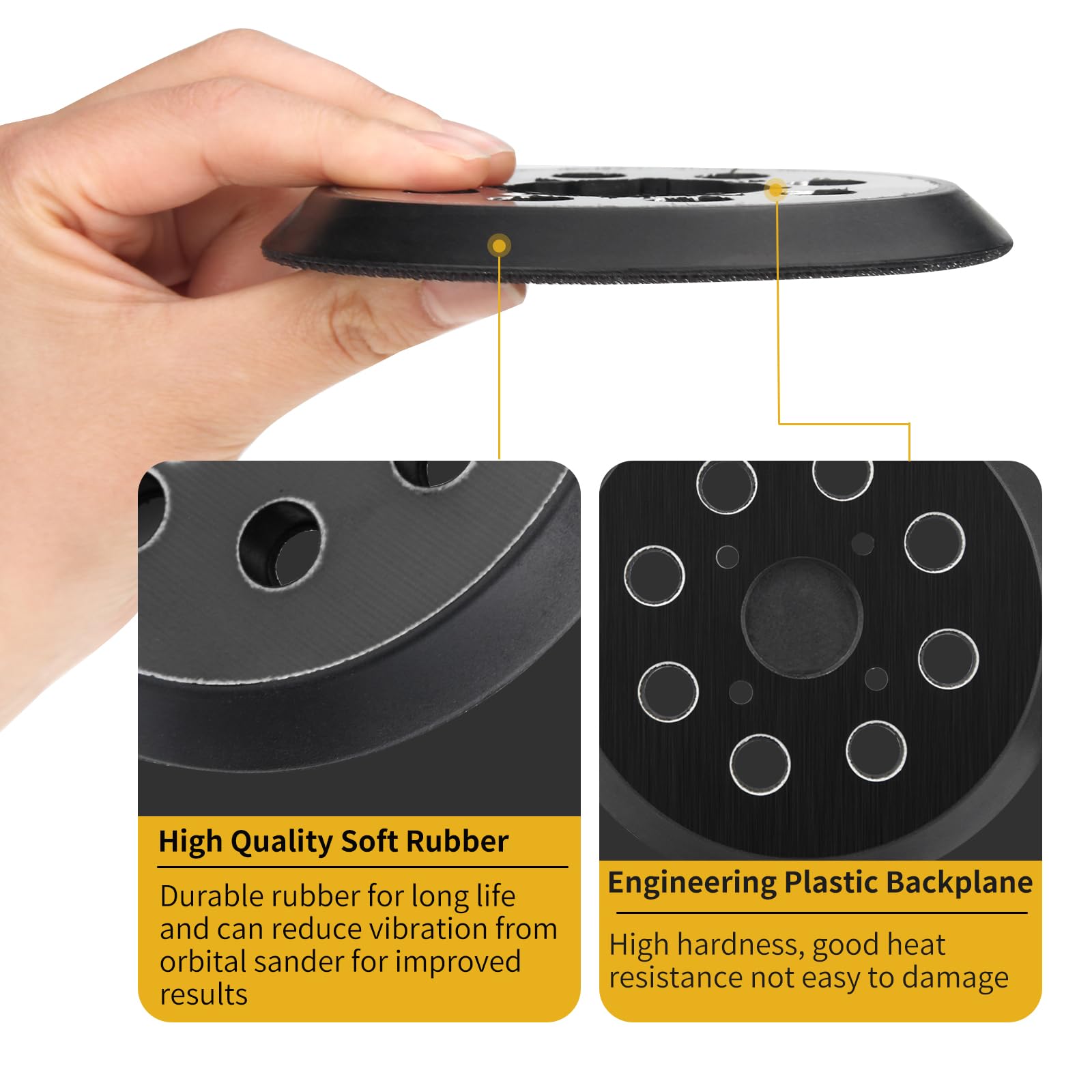 Ryobi Sander Pads - 2 Pack Orbital Sanding Discs -5
