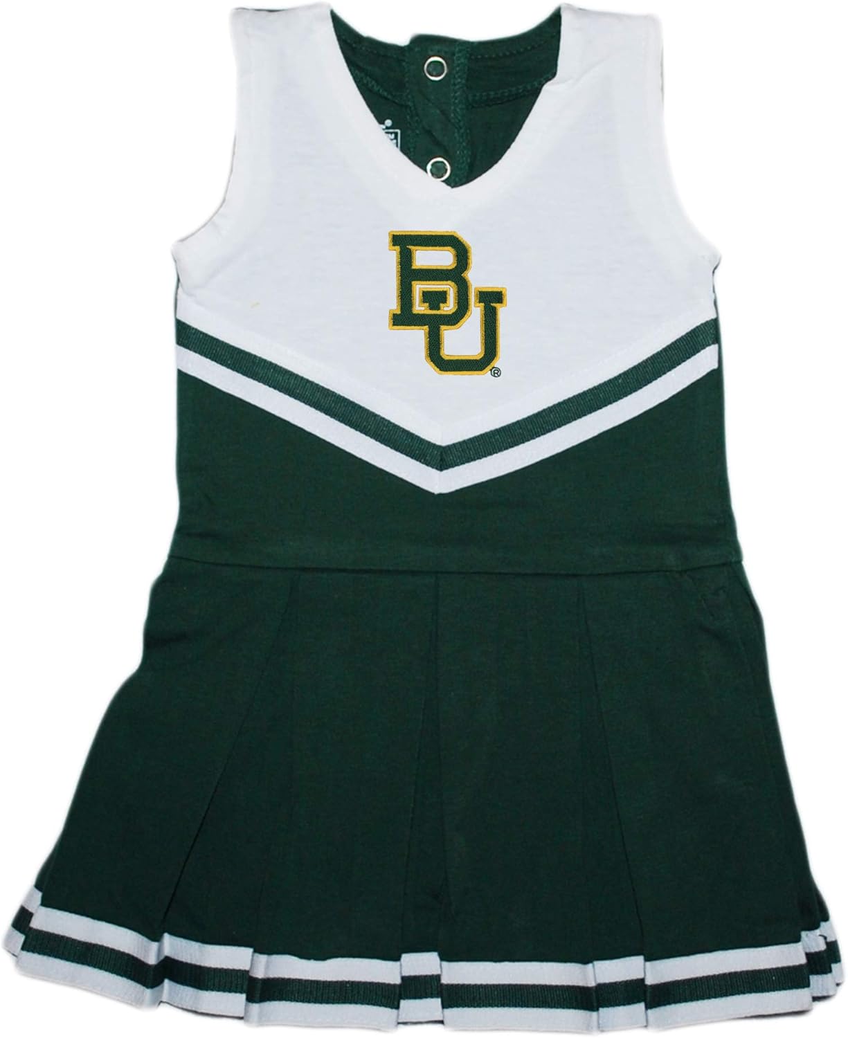 Creative Knitwear Baylor University Bears Baby and Toddler Cheerleader Bodysuit Dress