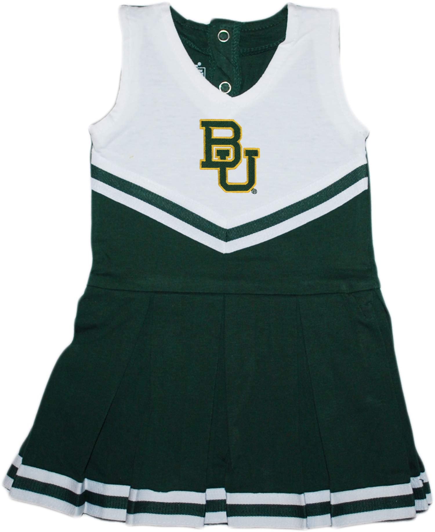 Creative Knitwear Baylor University Bears Baby and Toddler Cheerleader Bodysuit Dress