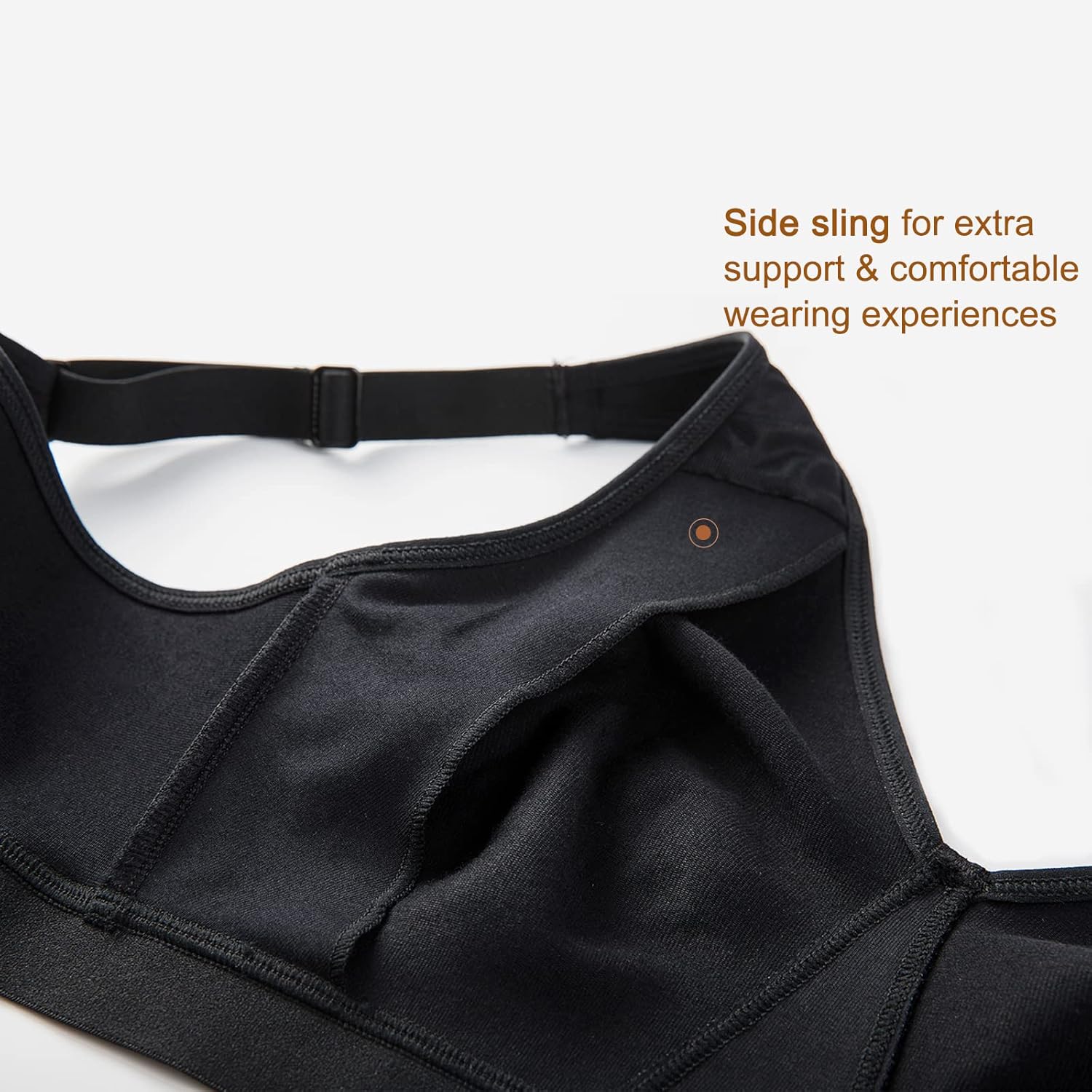 AISILIN Women's Wireless Plus Size Bra Cotton Support Comfort Unlined Sleep - Image 4