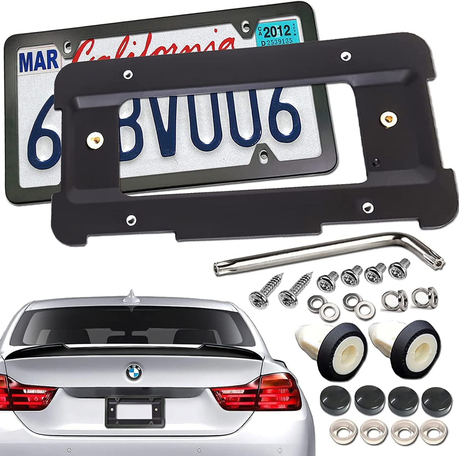 Amazon.com: FBJTDQ Rear License Plate Holder Bracket for BMW & Mini ...