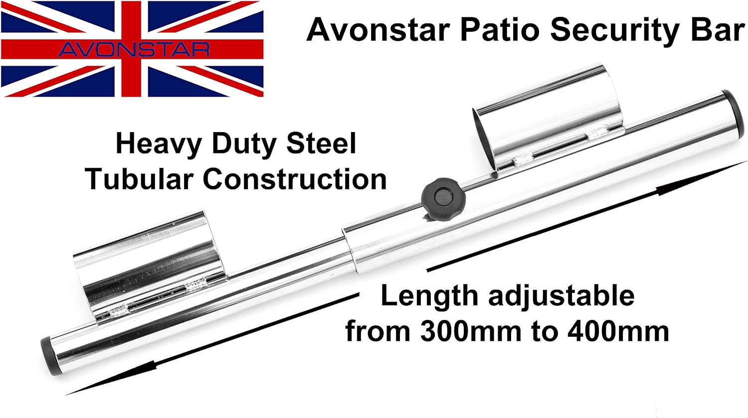 Patio Door Security Lock (Stainless Steel), White - Image 4