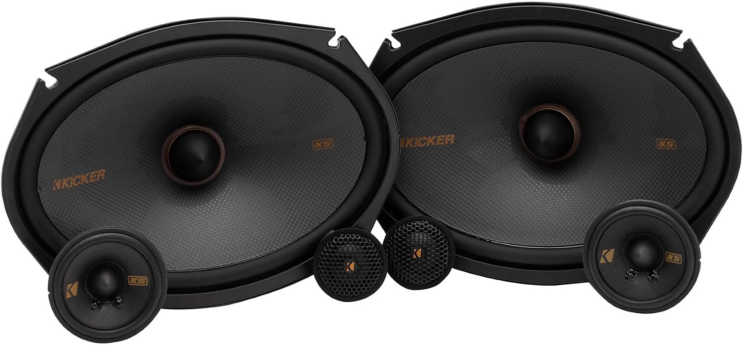 Audiosavings Bundle: (4) Kicker 51KSS369 6x9 + 2.75" 3-Way Car Audio Component Speakers w/1" Tweeters (Items 4)