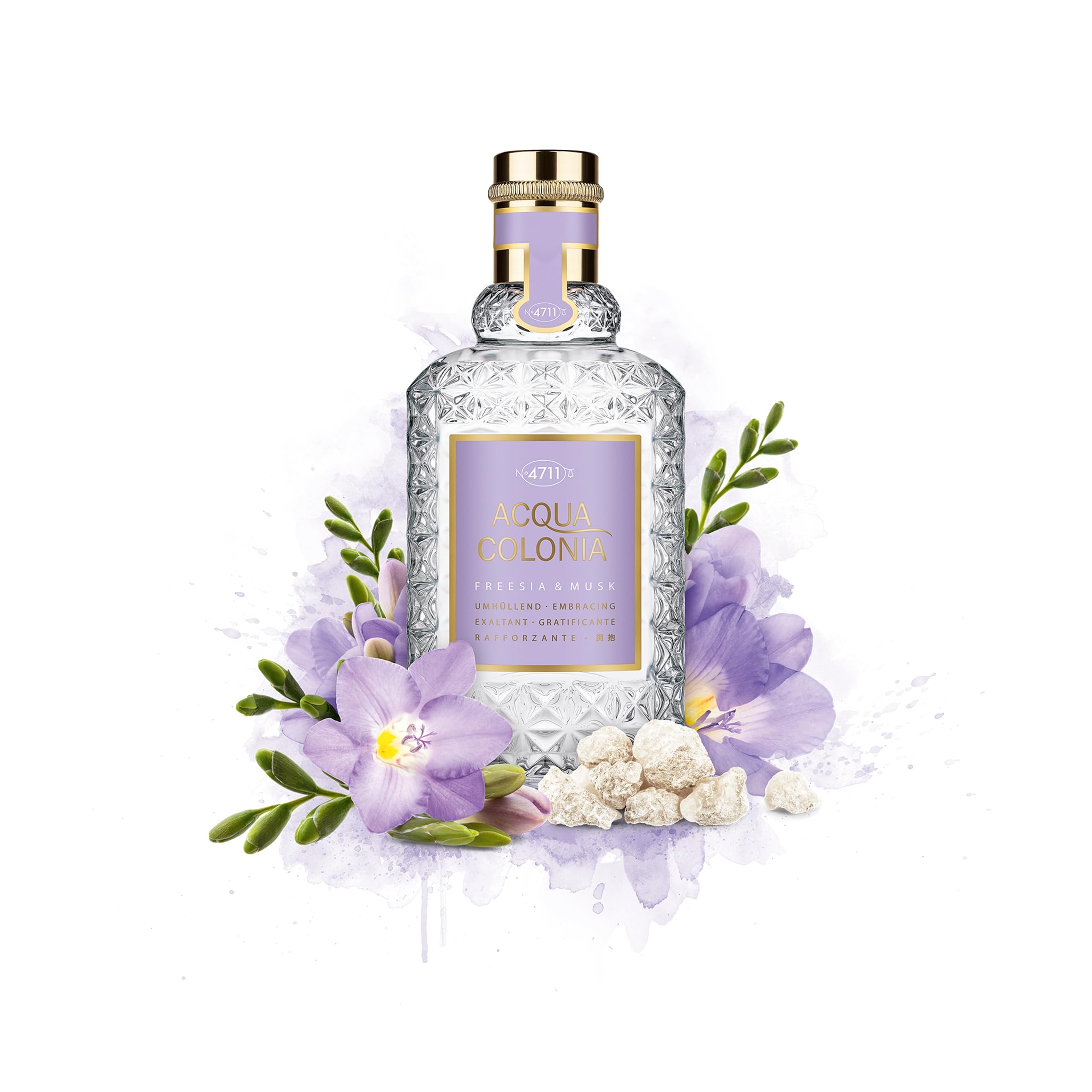 4711 Acqua Colonia® Freesia & Musk | Eau de Cologne - umhüllend - Wellness für die Sinne | 50ml Natural Spray