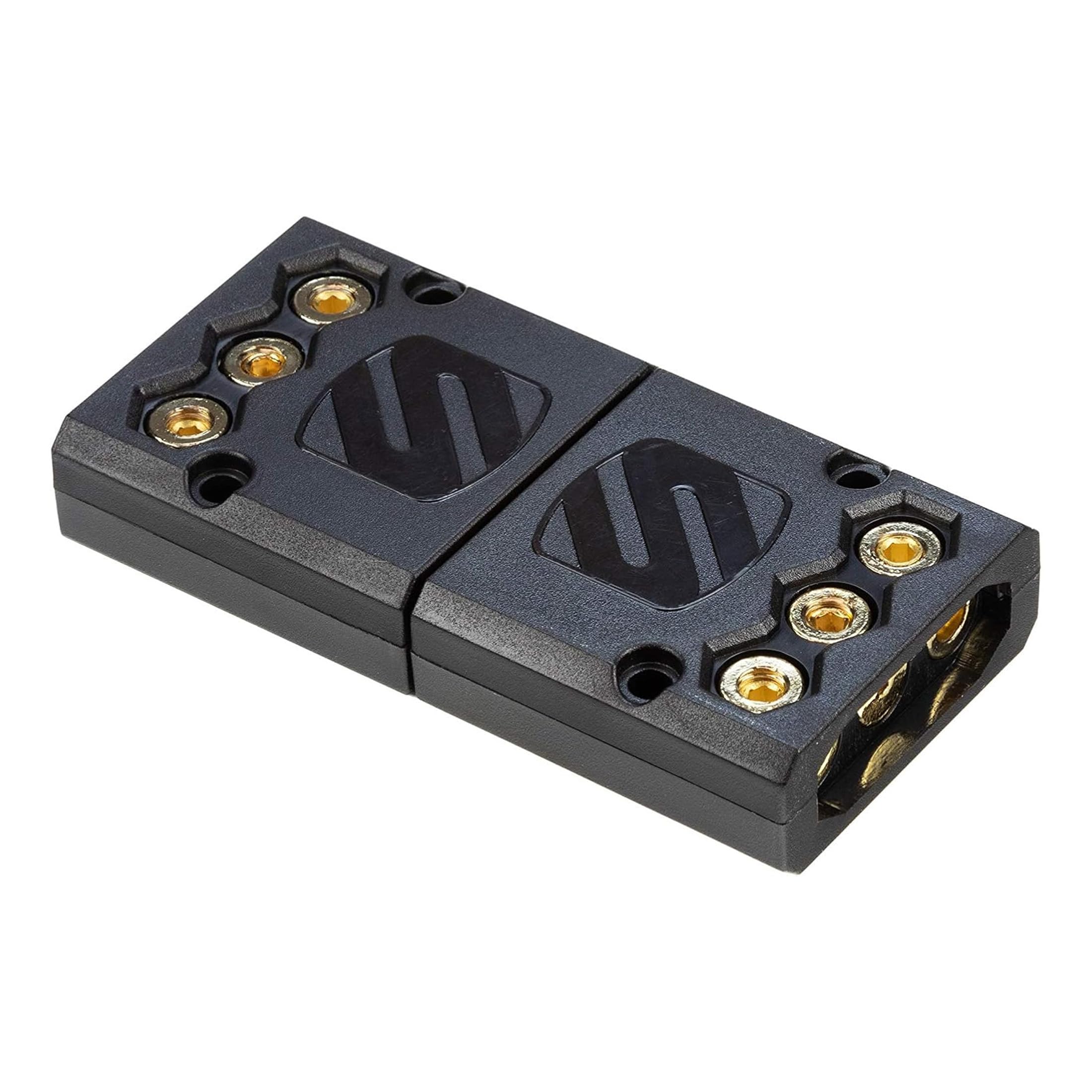 Scosche UAKP Kwik Plug Conector de alimentación de liberación rápida para amplificadores y gabinetes de Graves Activos