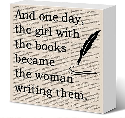 Regalos de escritor para mujeres y niñas, divertido autor novelista, escritura, amante, periodista, regalo de cumpleaños, escritor de periódico