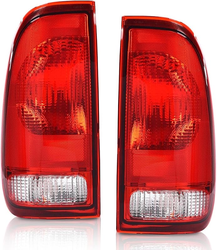 Lanternas traseiras PIT66 vermelhas para Ford F150 Stepside e Super Duty – Par