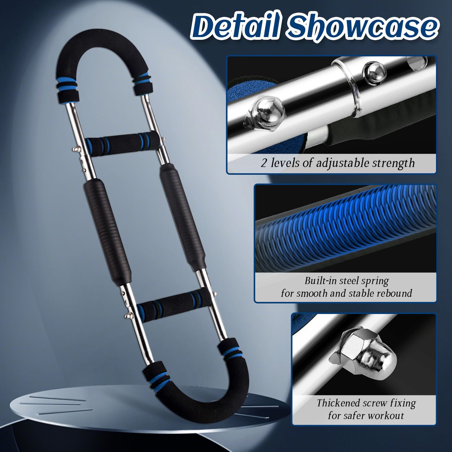 Arm Trainer Professioinal Strength Twister Spring Arm Strength Muscle Trainer Breast Enlargement Forearm Strength Trainer Fitness Equipment Upper Body Training.(100kg