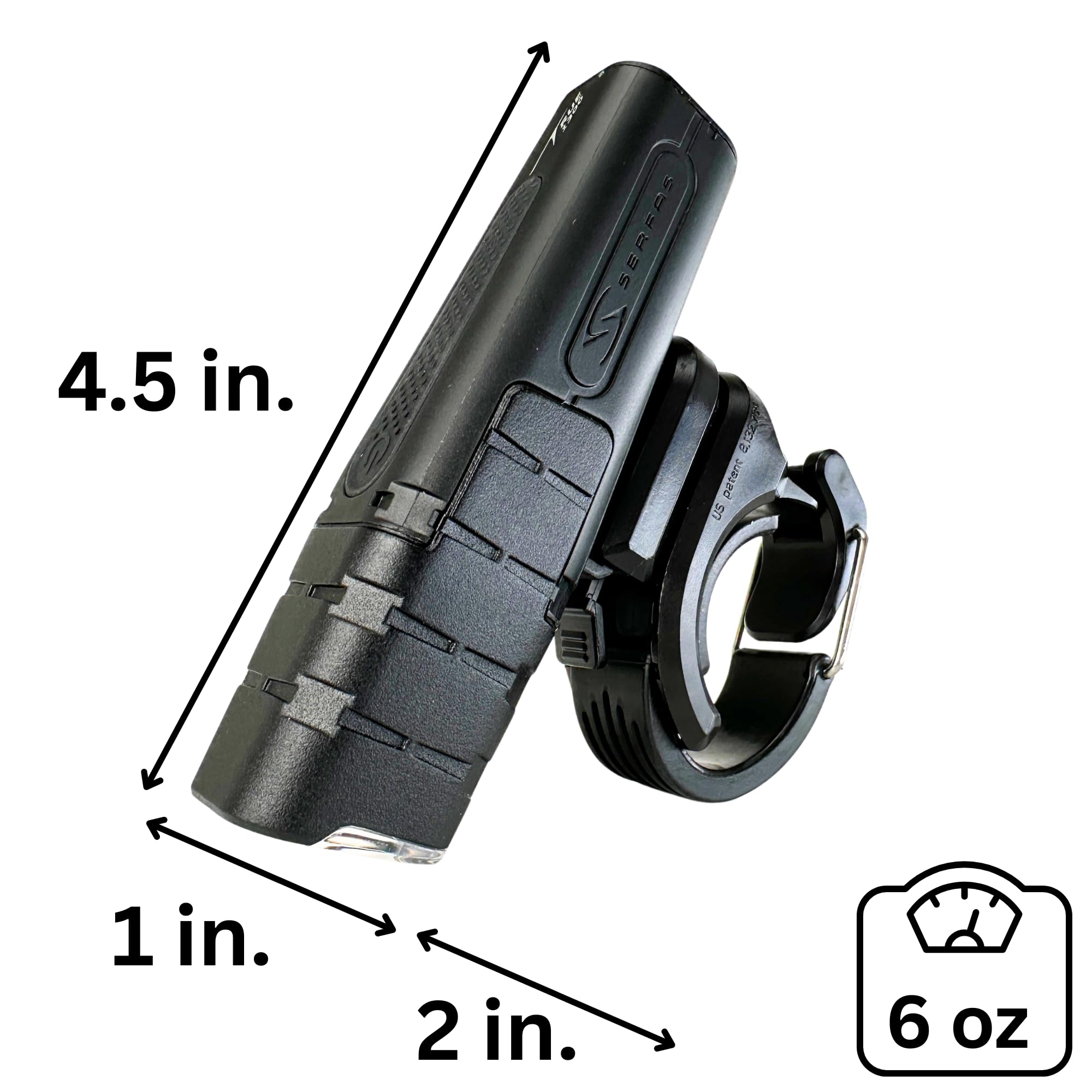 Serfas True 1300 - Faro per bicicletta, 1300 lumen, per guida notturna