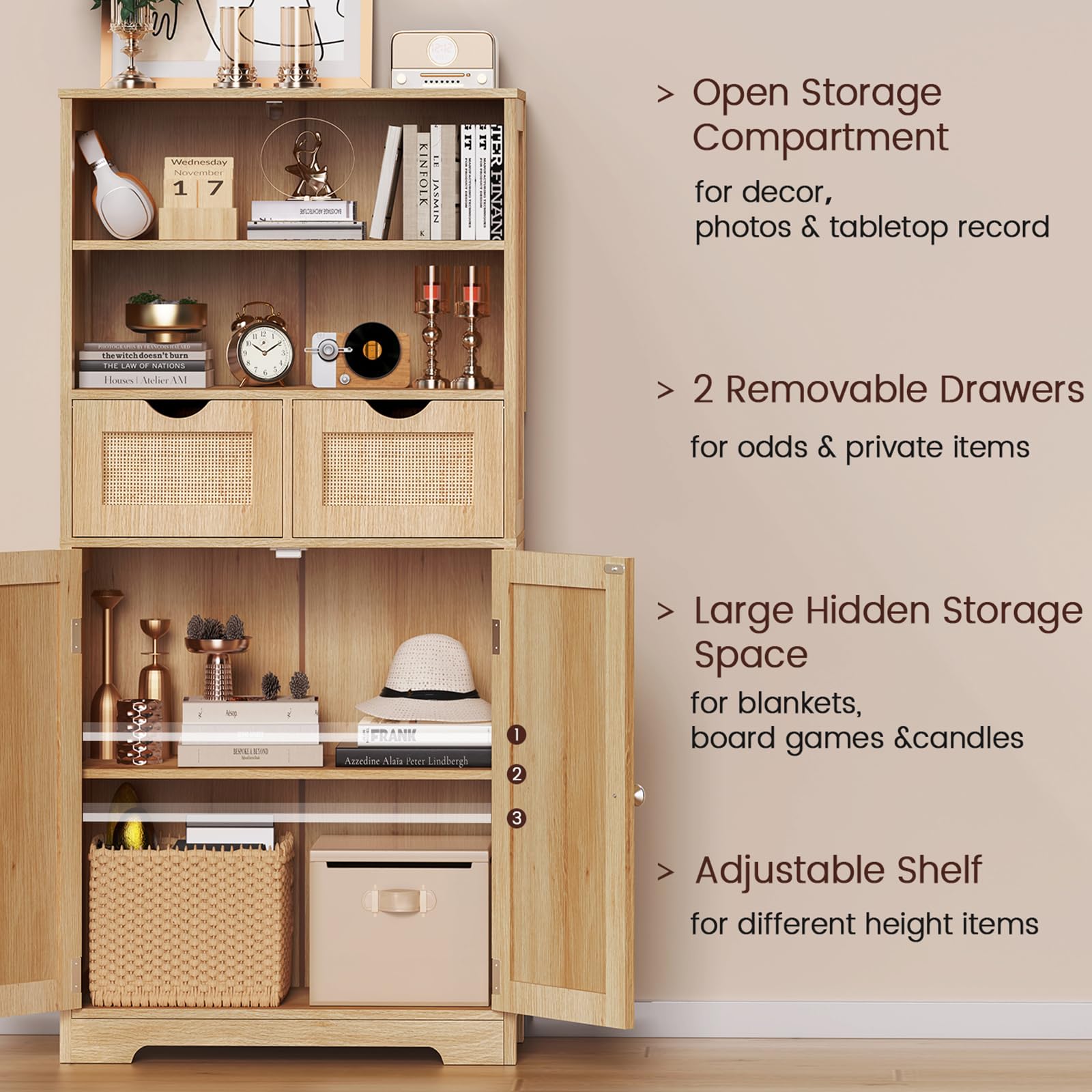 Armoire Meuble De Rangement De 2 Portes Et 2 Tiroirs - L. 100.6 X P. 54