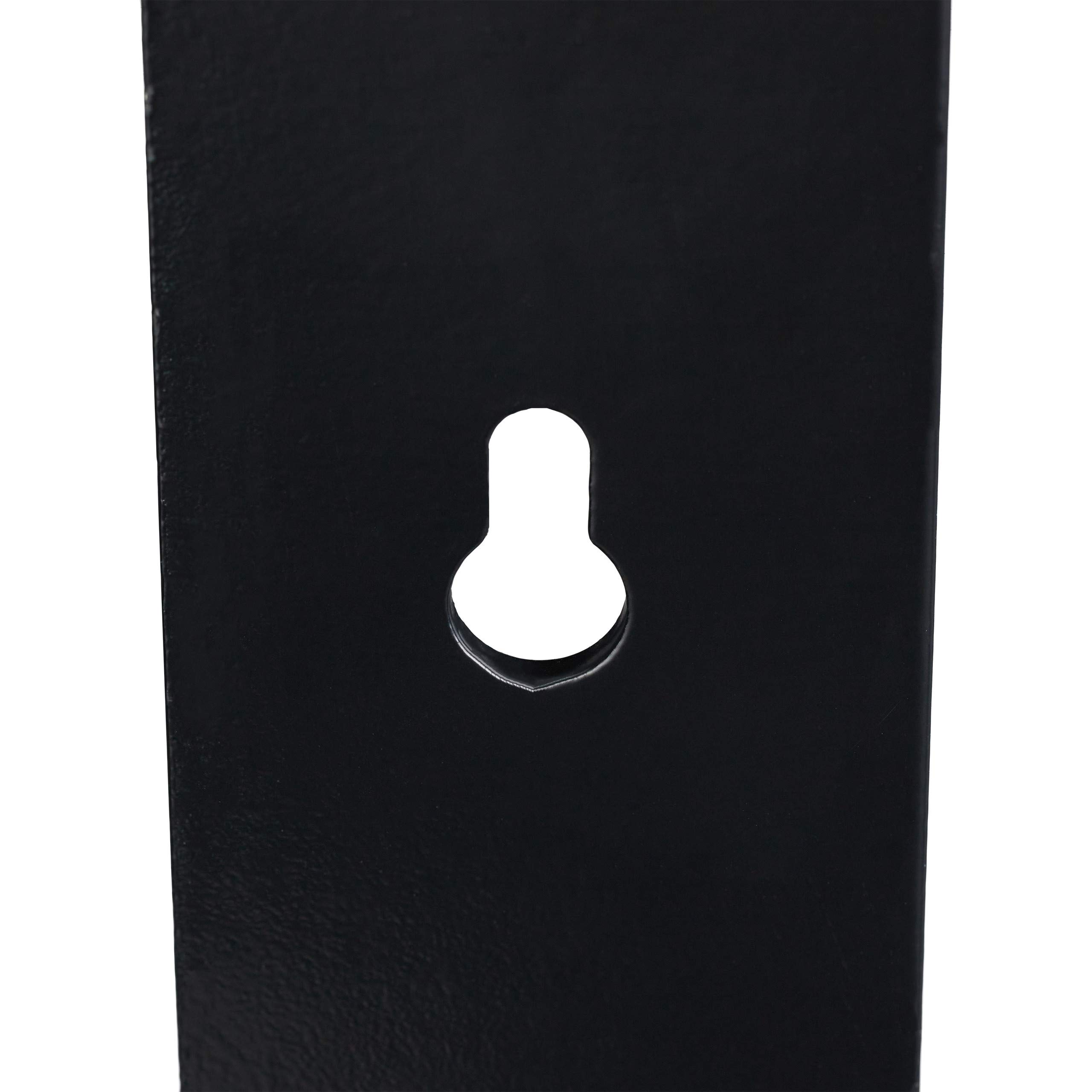 Relaxdays Support Tuyau d’arrosage, pour 60 m & 5/8", Enrouleur, dévidoir, Acier, Montage Mural, Rond, Jardin, Noir