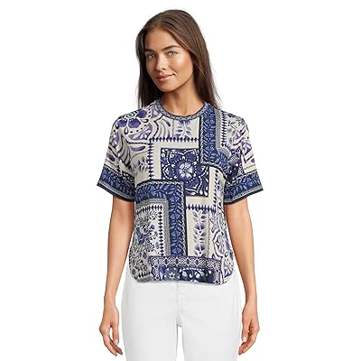 Johnny Was The Janie Favorite Oversized Cropped Tee Starling Women