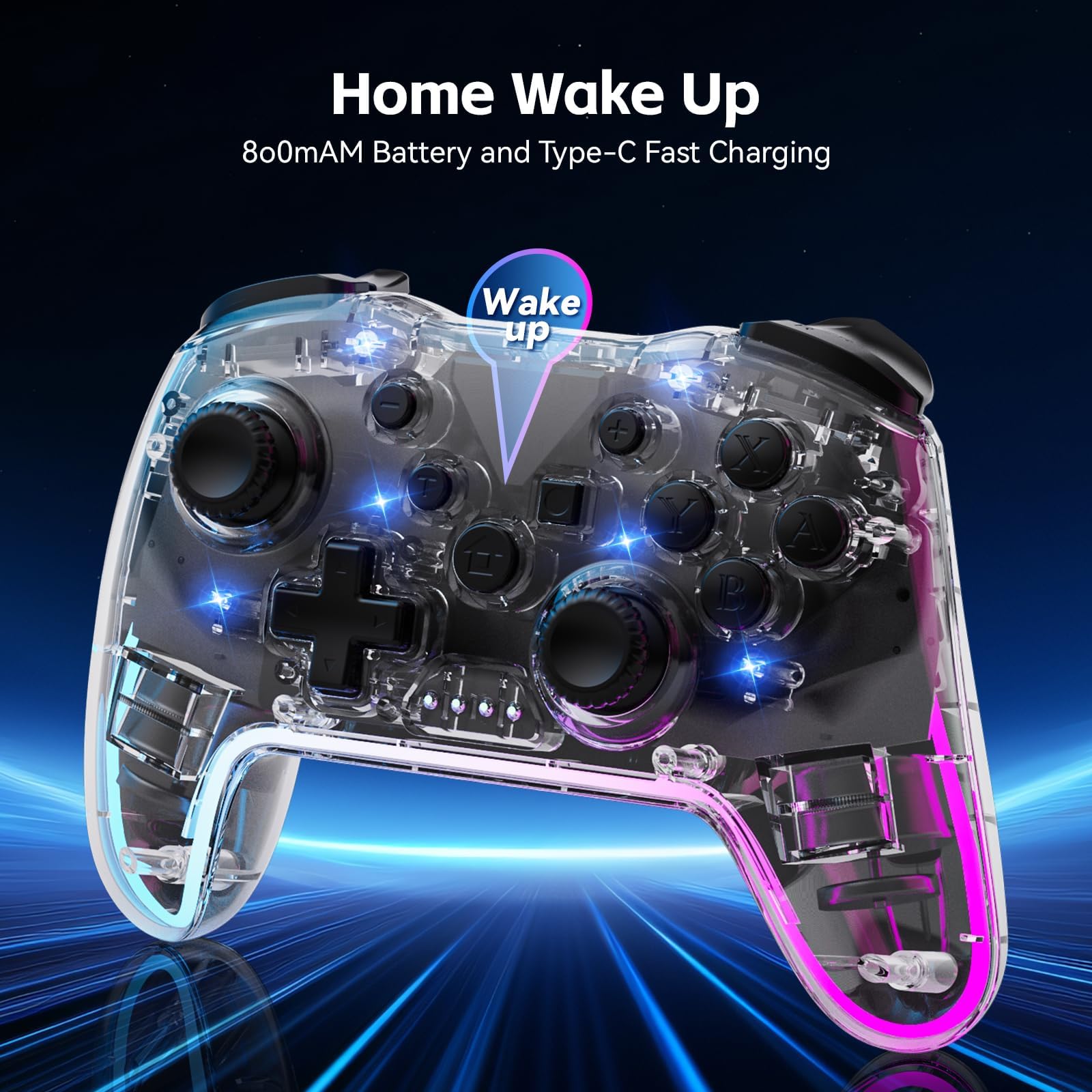 Wireless Pro Controller for Switch & Switch 2, Lite, OLED, PC