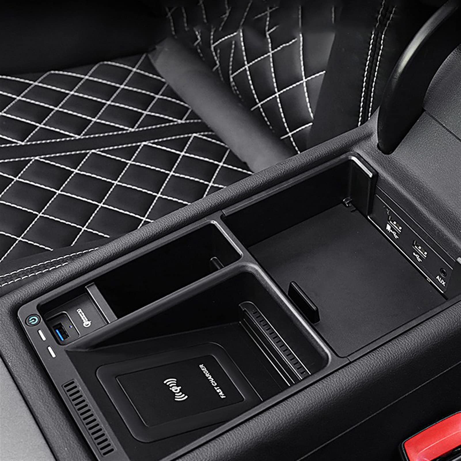 for, A4L A5 S5 S4 2017-2020 Placa de Carga inalámbrica for teléfono móvil Control Central Carga rápida Accesorios for automóvil
