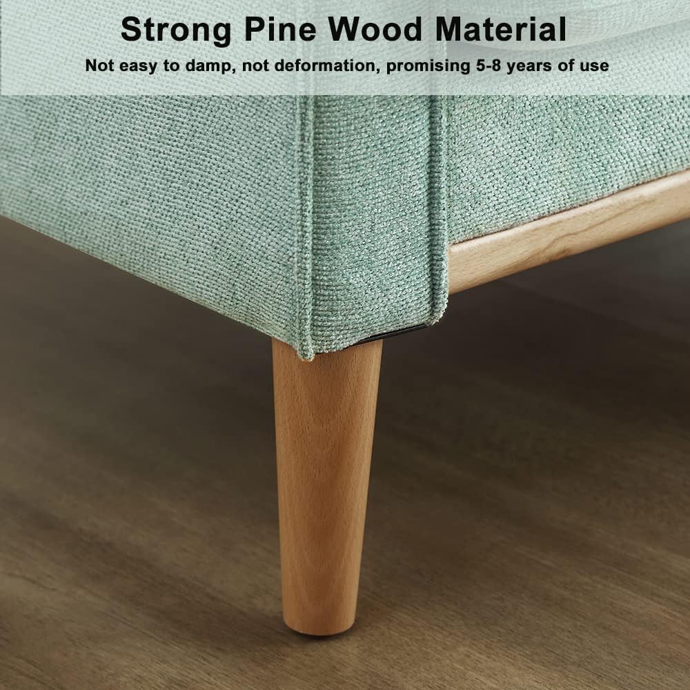 56.7" W Loveseat Sofa, Love Seat Couch with USB Charge Port and 2 Pillows, Comfortable Thickness Cushion and Waterproof Fabric, Easy to Install 2 Seat Couches for Living Room, Bedroom (Aqua)