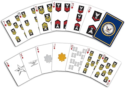 Miniatura 7 de USN - Tarjetas de juego de calidad profesional de la marina - Regalos de la marina para marineros - Empresas propiedad de veteranos