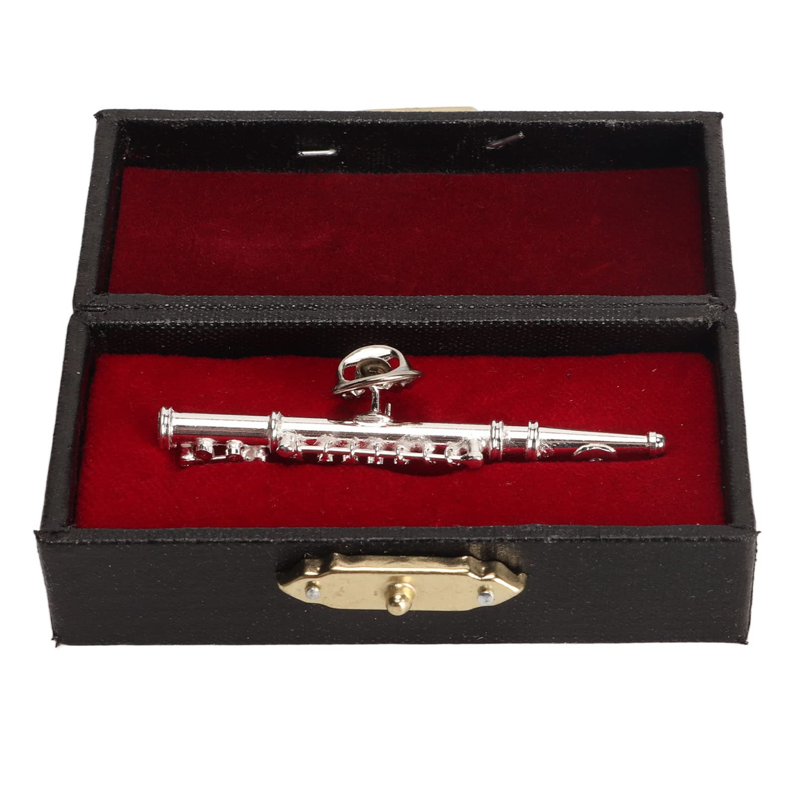 Musikinstrument Brosche, Flöte Brosche Pin, dekorative Brosche Pin, Silber Flöte Brosche Miniatur für Graduierung