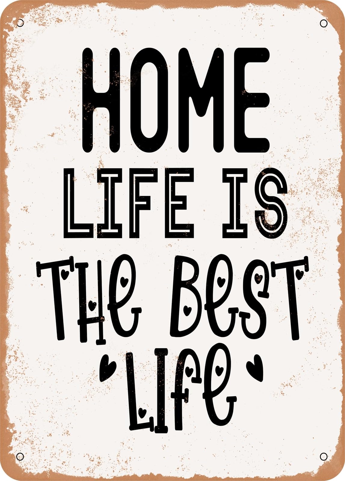 Miaomansenstore Metal Sign - Mom Life Is The Best Life - 4 - Vintage Rusty Look Home Decor