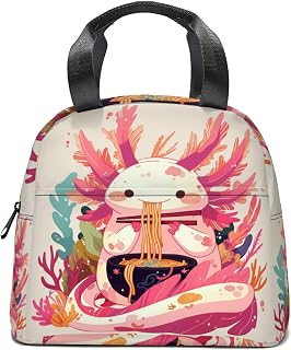 Axolotl Portable Insulated Lunch Tote Bag Lunch Box Bag Picnic Bag for Boys Girls Women Mens Work Office School (Axolotl)