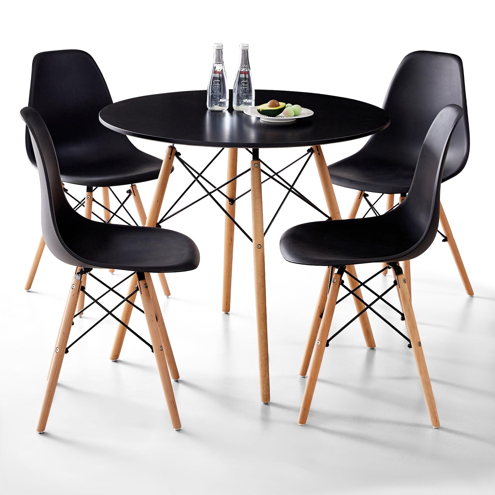 Lecafur HL 5 Piece Round Table Set