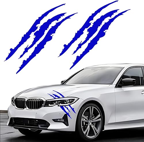 2 calcomanías de marca de garra para automóviles, faros delanteros, calcomanías de rayas de vinilo para autos deportivos, SUV, camionetas, ventanas,