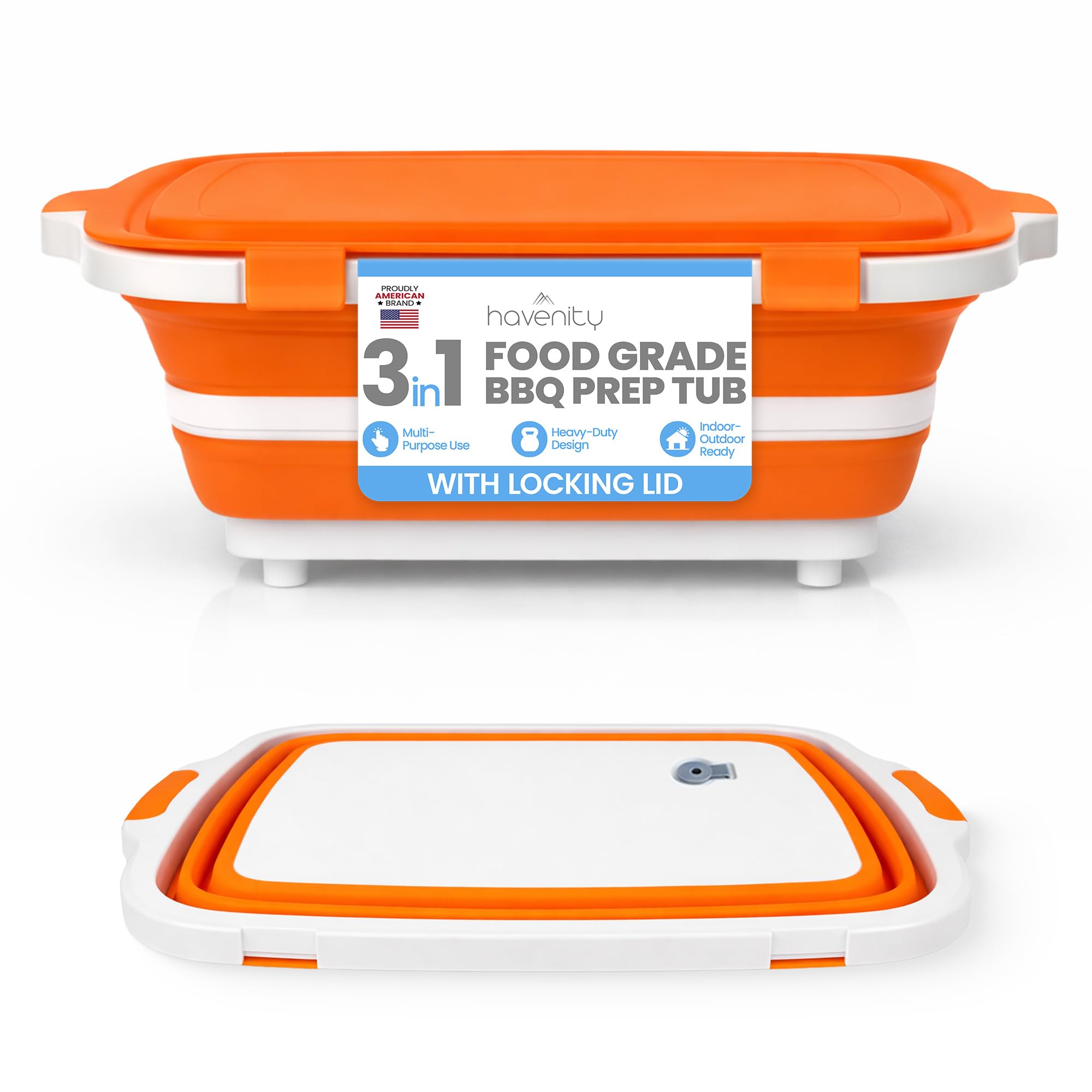 Havenity Collapsible BBQ Prep Tub