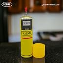Debire Steel Pin Lighter Gas Liquid Filler Refill Can for Refilling Gas Lighters | 250ML Pure Butane | Yellow-1Piece gallery image