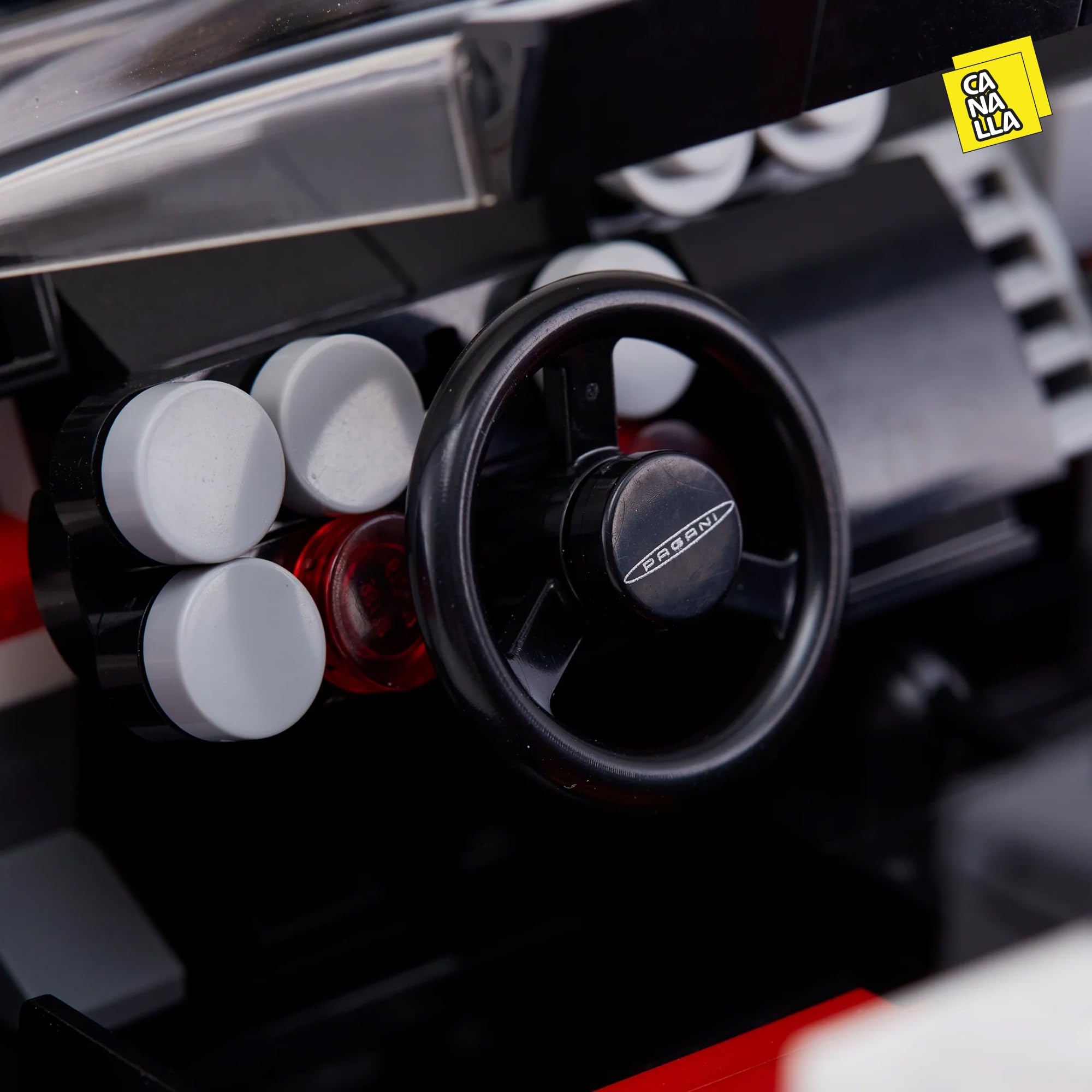 CA NA LLA - Rastar Pagani Zonda Cinque – Coche Maqueta para Adultos – Réplica Oficial a Escala 1:16- Maquetas de Modelismo con 1024 Piezas – Modelo Coleccionista para Construir y Exhibir