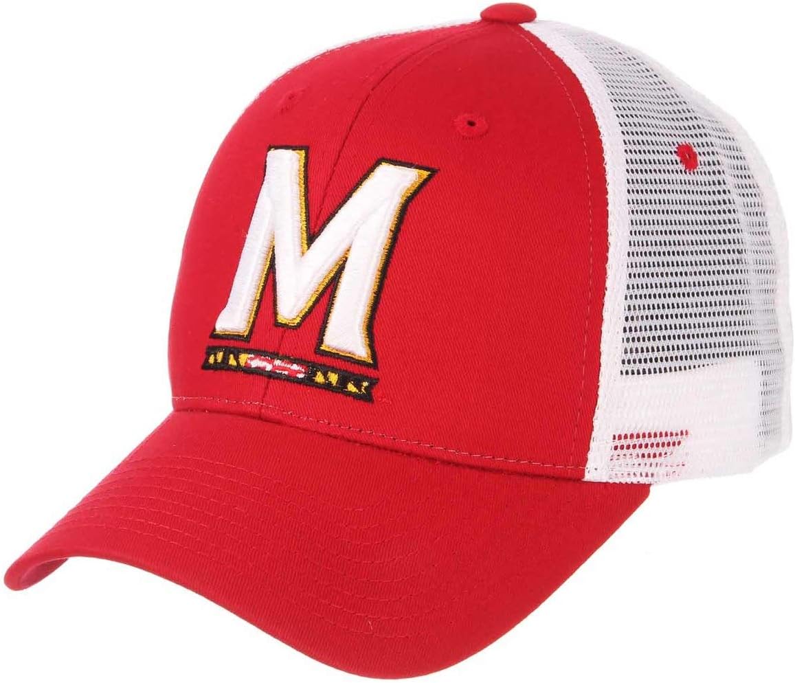Zephyr Men's Maryland Terrapins Adjustable Snapback Hat Big Rig, Maryland Terrapins Red, Adjustable