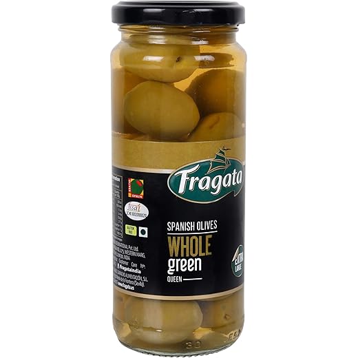 Fragata Plain Green Olives 340g Queen