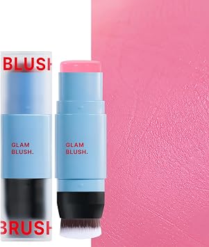 Cream Blush Stick Double-Ended Moisturizing Long-Wearing Makeup
