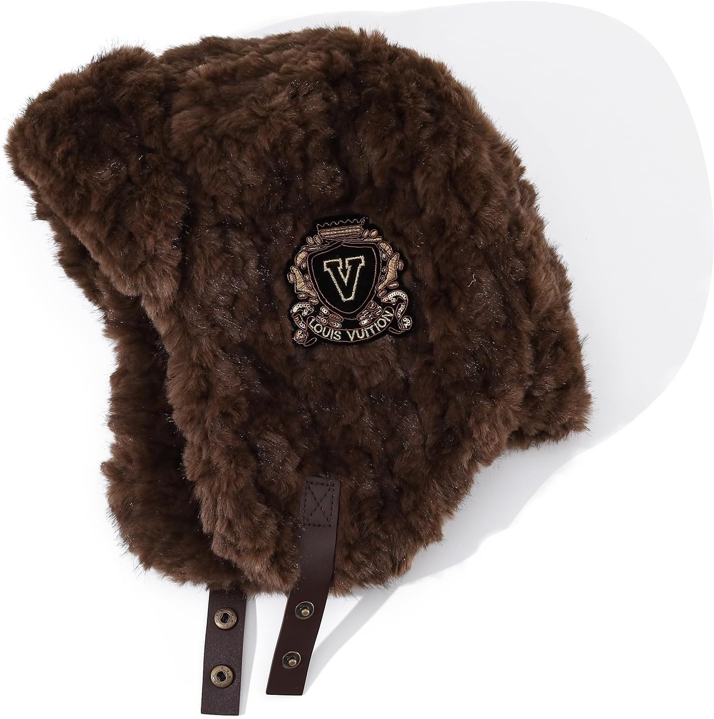Fluffy Trapper Hats Women Winter Ear Flap Ski Cap Faux Fur Russian Ushanka Hat Windproof Eskimo Aviator Hats