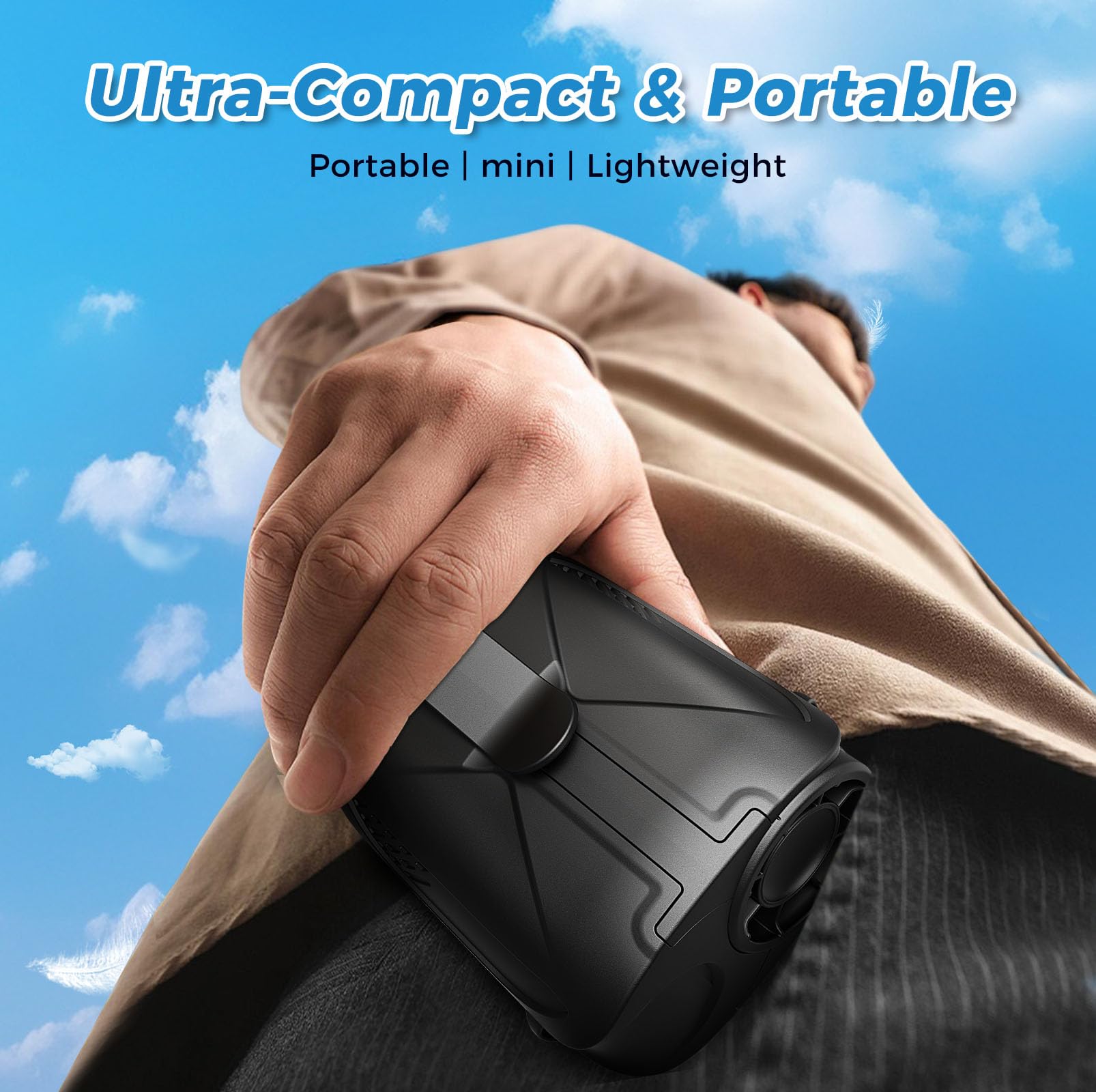 6000mah Tragbare Taille Clip Lüfter Gürtel Lüfter Körper