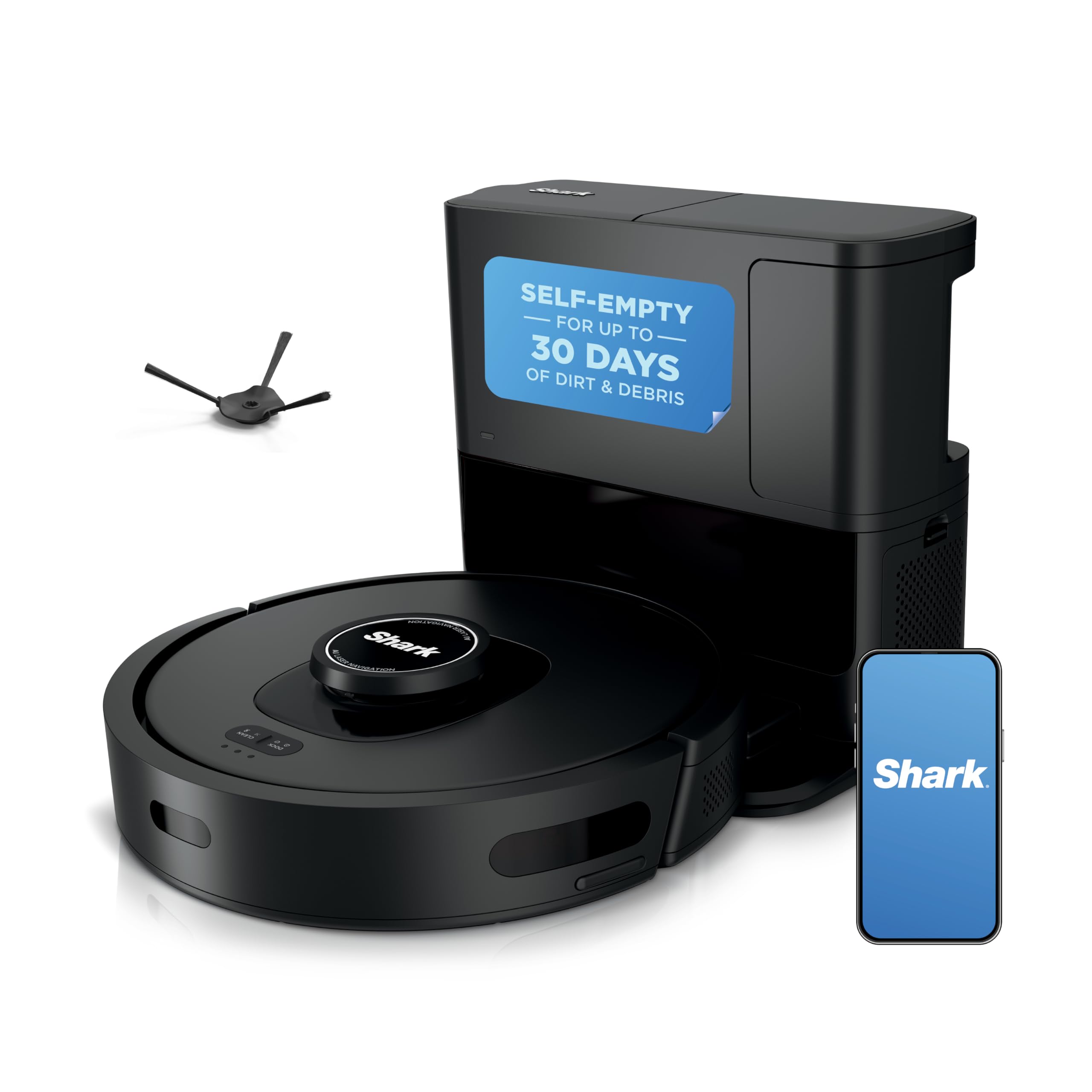 Shark AV2501S robot vacuum with self-empty base