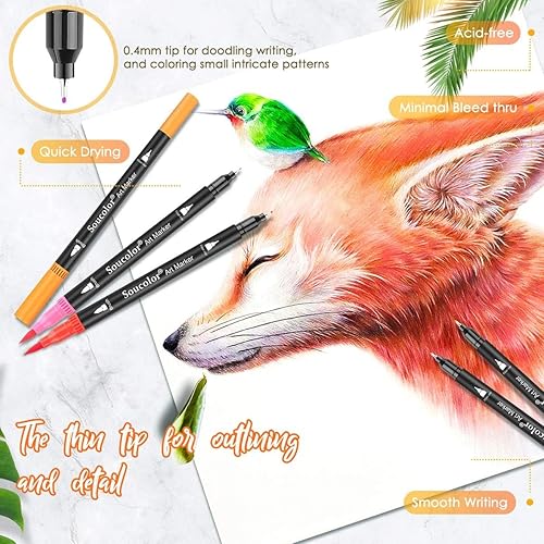 Miniatura 20 de Soucolor Regalos para niñas adolescentes, suministros escolares estéticos lindos de preparación, regalos para adolescentes, kits de arte para niñas