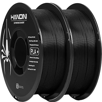 Handini 3D Printing Filament,3D Printer Filament,Upgraded Toughness Neat Winding,Dimensional Accuracy +/-0.03mm, 2.2lbs/Spool,Fits Most 3D Printer, 2Pack Black
