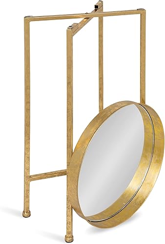 Miniatura 39 de Kate and Laurel Celia - Mesa redonda plegable de metal, negro con base dorada Dorado/Negro,Dorado/blanco,Negro -,Negro/Oro,Negro /Gris,Negro,