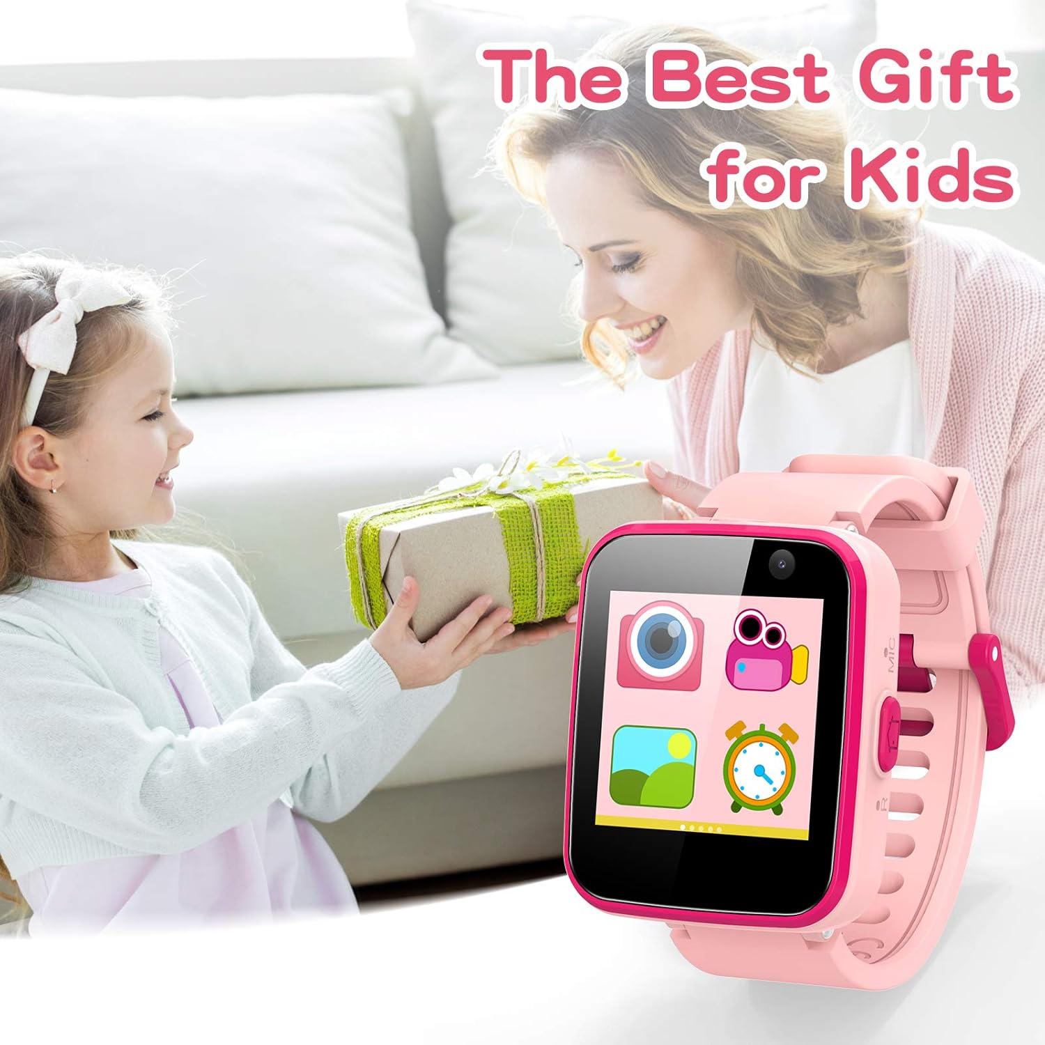 AGPTEK Kids Smart Watch for 3-12 Years Old, Kid Smartwatches with HD Dual Camera, Touchscreen, Educational Games, Music Player, Toddler Watch Learning Toys Birthday for Girls : Toys & Games