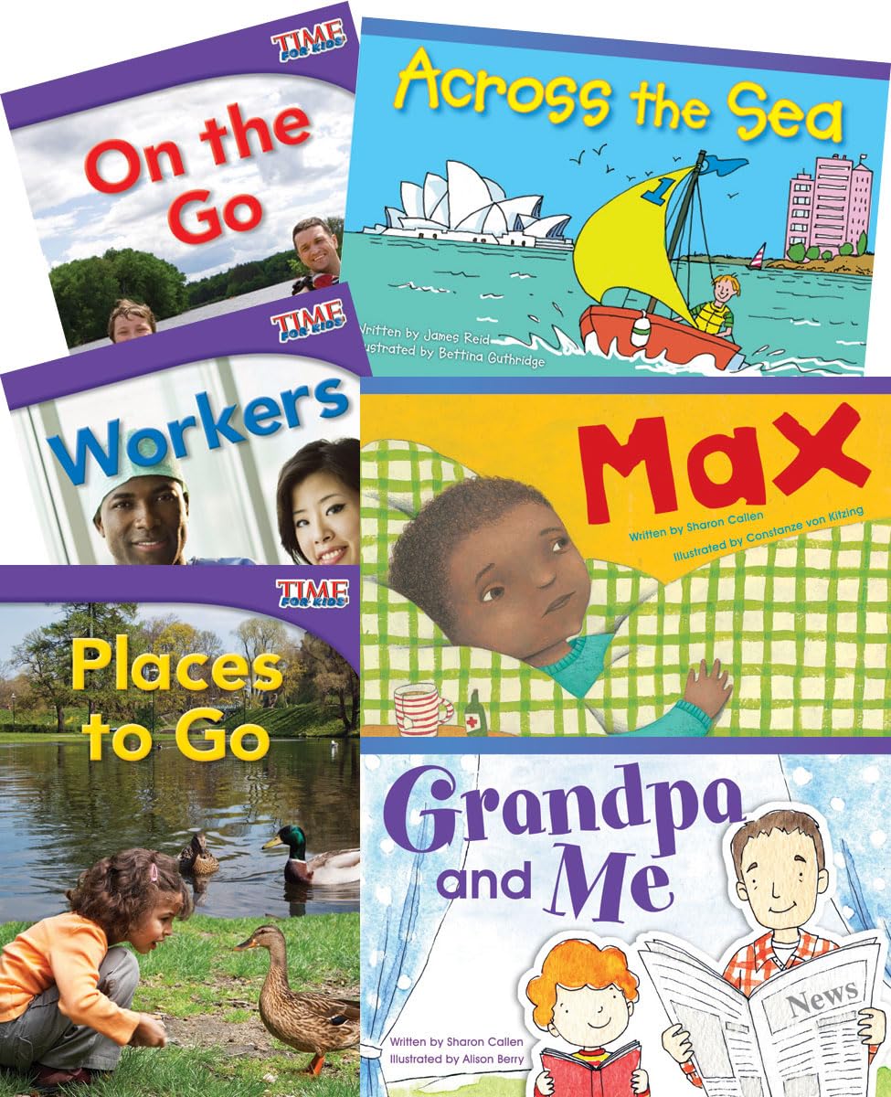 Teacher Created Materials - Classroom Library Collections: In the Community - 6 Book Set - Grade 1 - Guided Reading Level C