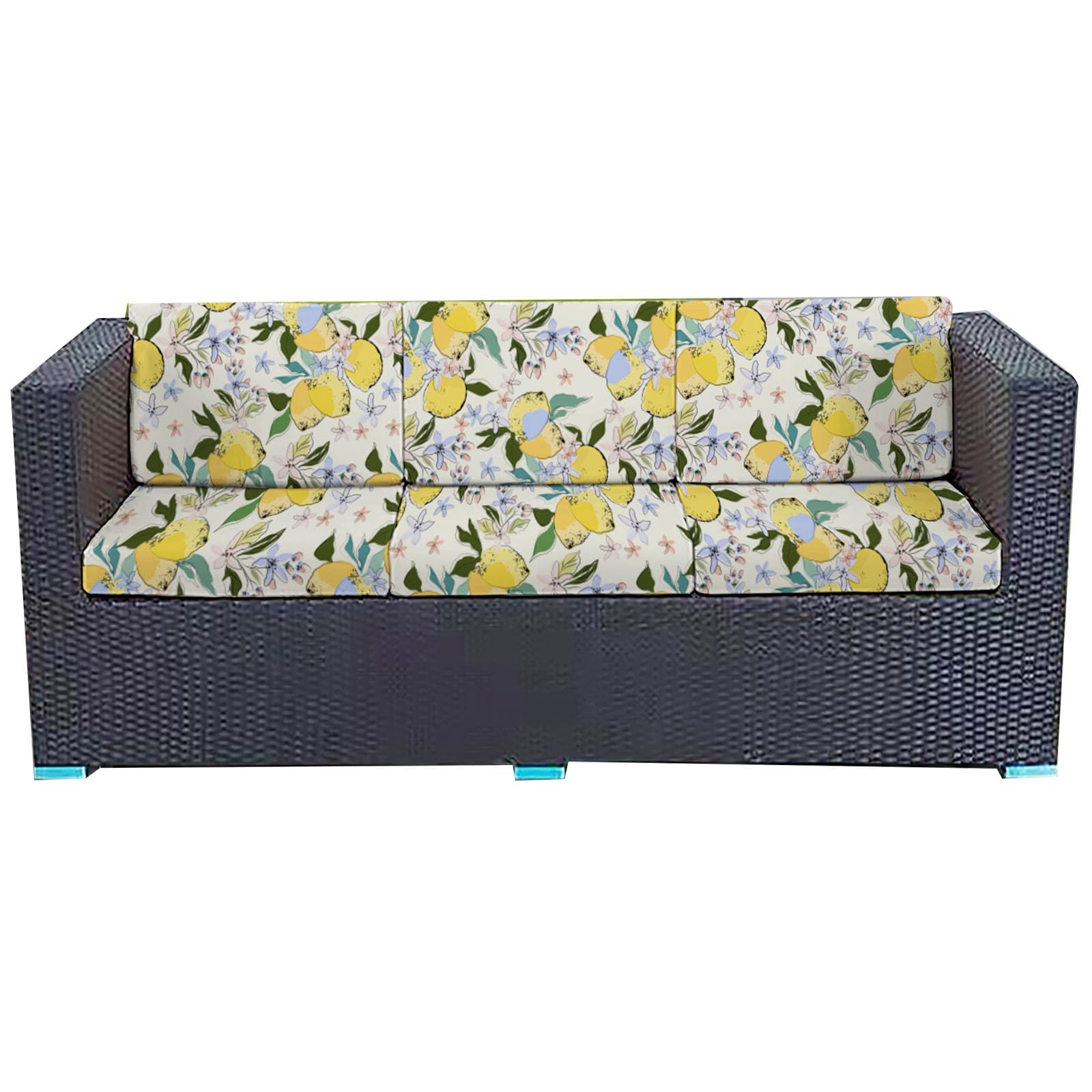 Patio Cushion Covers Stretch Outdoor Couch Cover Replacement Cushions for Outdoor Furniture Patio Furniture Covers for Pets Sofa Cover Washable 4 6 8Pcs (Cover Only)