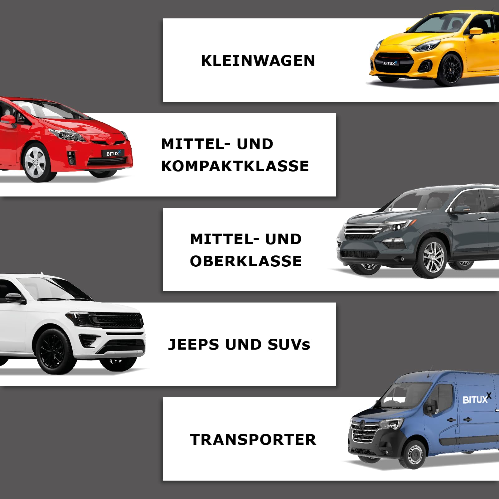 BITUXX 7-TLG. Tragegelenk Kugelgelenk Spurstangenkopf Abzieher Kugelkopf Kugelgelenkabzieher Ausdrücker Trenngabel Satz Werkzeug Set