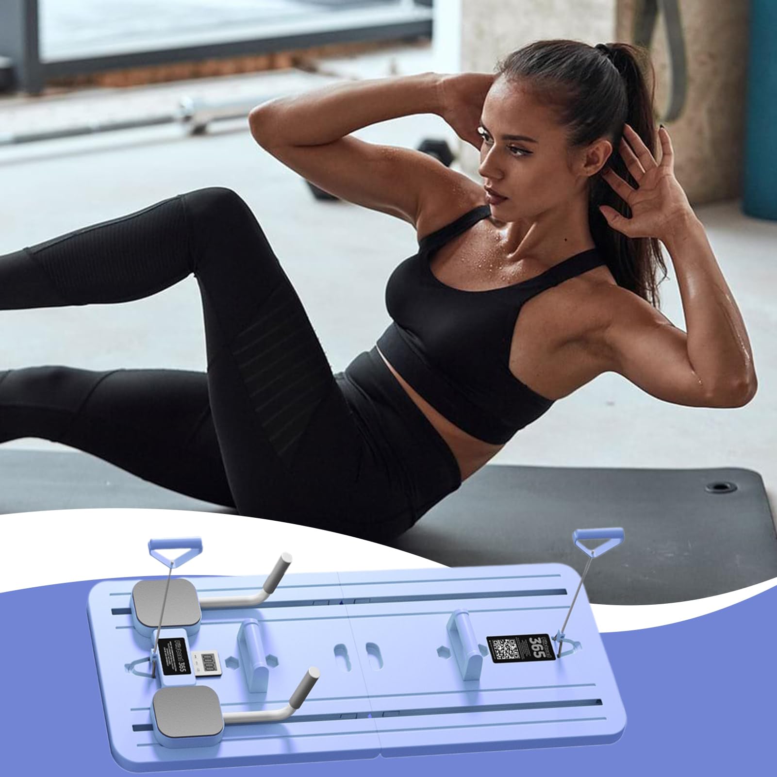 Home Pilates Board, deska do pilatesu | wielofunkcyjny trenażer AB - domowe narzędzie do treningu fitness, sprzęt treningowy do treningu rdzeniowego