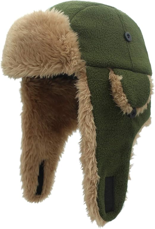 Toddler Boys Kids Fleece Trapper Sherpa Lined Windproof Winter Russian