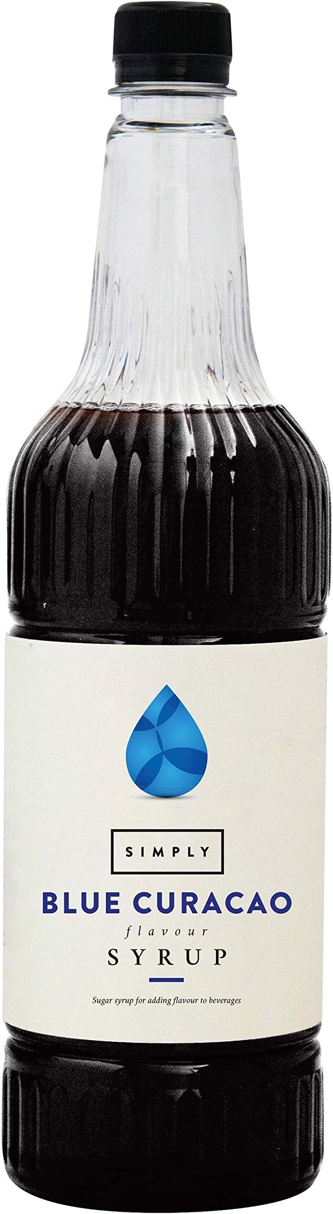 Blue Curacao Syrup, Vegan & Nut Free Flavoured Syrup for Coffee, Cocktails & Baking (1 Litre)